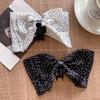 Korean Polka Dot Three-layer Mesh Smart Bow Ponytail Clip Half Tie Hair Back Head Shark Clip Clip Hair Jewelry