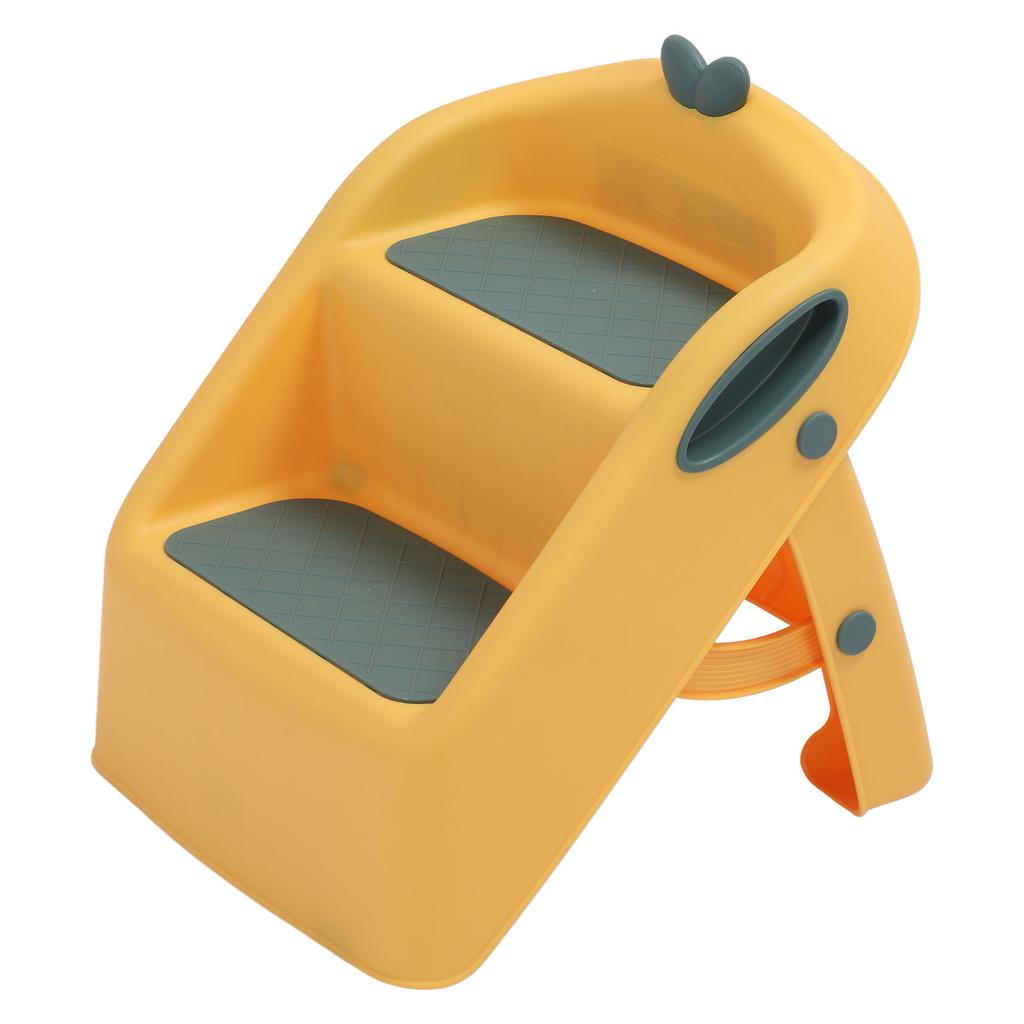 3-in-1-Toilettenhocker, Töpfchentrainingshocker, rutschfest, zusammenklappbar, 2-stufiges Waschbecken, Toilettenhocker für Babybadezimmer