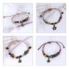 Handmade Ceramic Beaded Bracelet Ethnic Style Wrist Chain Accessory Woven Charm