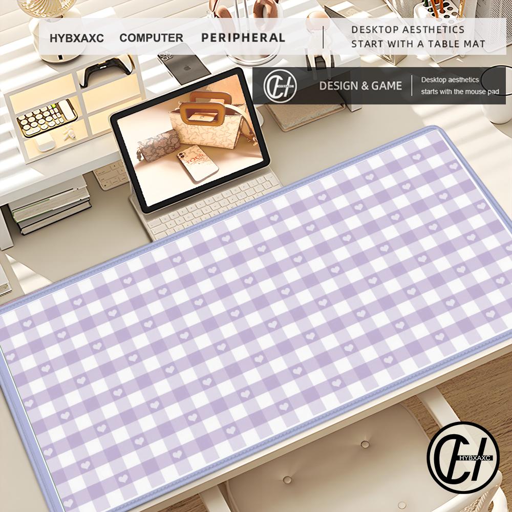 Checker pattern Simplicity Mousepad xcm Big Keyboard Mat Table Mat Students Gamer Desktop Mousepad Gaming Mouse Pad Carpet
