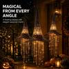 Hanging Design LED Halloween Ornament Decor Warm Led Glow Spooky Halloween Decoration  Porch