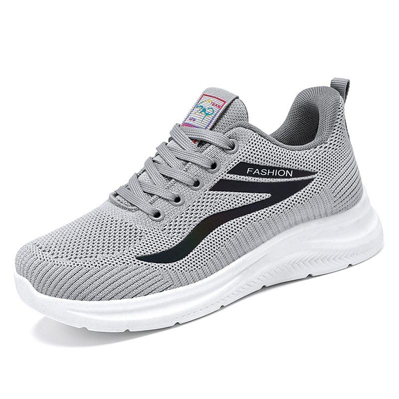 Women Fly Knit Mesh Sneakers, Breathable Versatile Casual Sports Mom Shoes