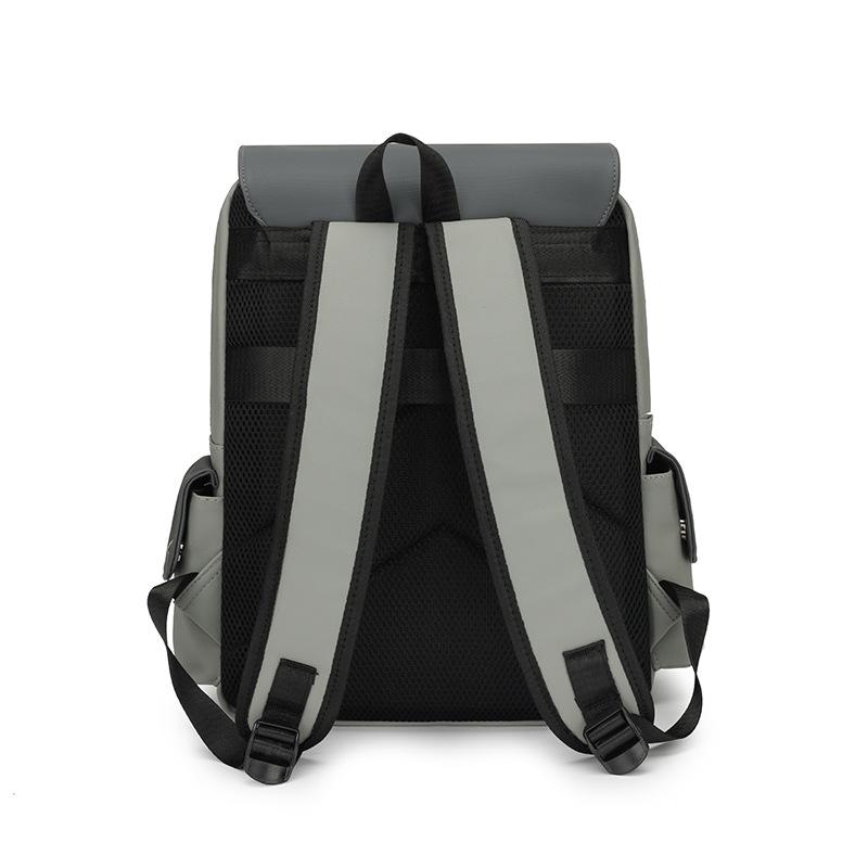 Schoolbag New Retro Men's PU Backpack Business Leisure Outdoor Computer Backpack Student Bag Wholesale