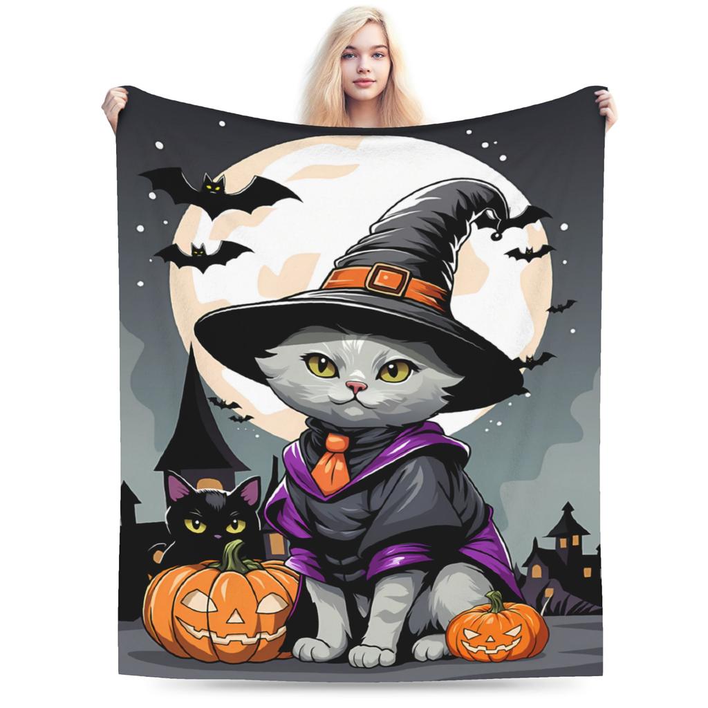 Halloween Pumpkin Autumn ()(1) Blanket Quality Warm Soft Bedding Throws Winter Kids Adult Living Room Fashion Bedspread