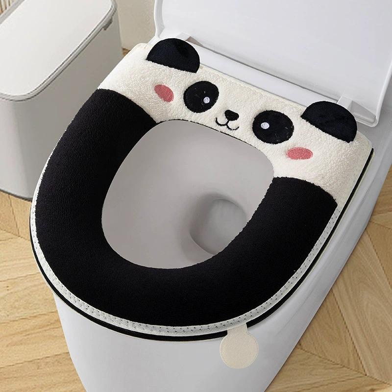 

Новий осінньо-зимовий домашній мультяшний чохол на унітаз плюс оксамитовий чохол на сидіння унітазу потовщений на блискавці мультяшний килимок для унітазу для захисту пре