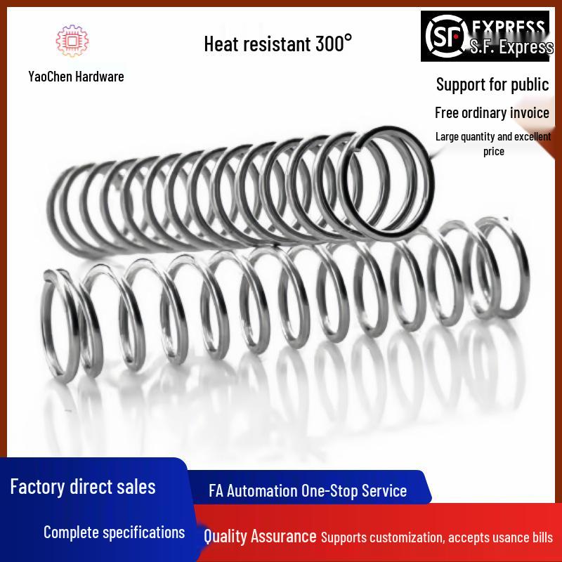 Heat-Resistant Compression Spring YWLH Series: Sizes D4-D16, Lengths L10-L40