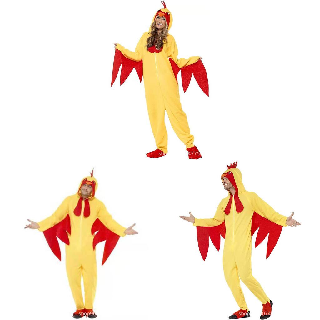 Halloween Chicken Cosplay Costume With Flannel Fabric For Stage Performers