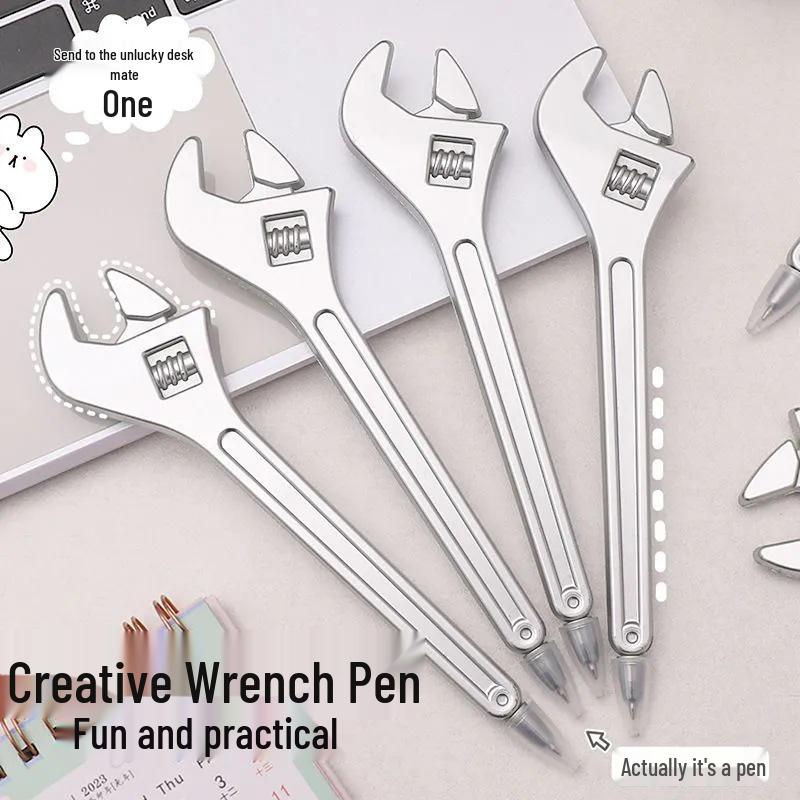 

Newcomer Exclusive: Creative 0.5mm Neutral Pen, 2-Pack, Student Cap-type Wrench Design 0.5mm