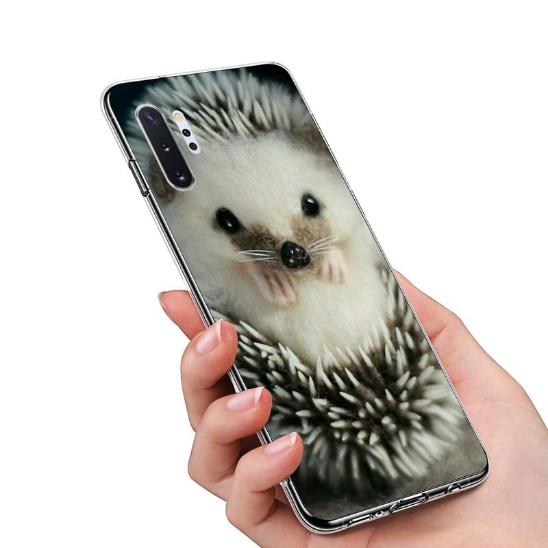 

Милый ежик для Samsung Galaxy Note 20 10 9 8 Plus Ultra Lite M21 M31 M31S M10S M20 M21 M32 M12 чехол для телефона Samsung M12