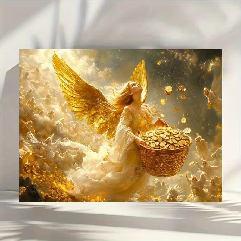 

2D Wealth Angel Tapestry Wall Hanging Living Room & Bedroom Decor 47.2x31.5inch/120*80cm