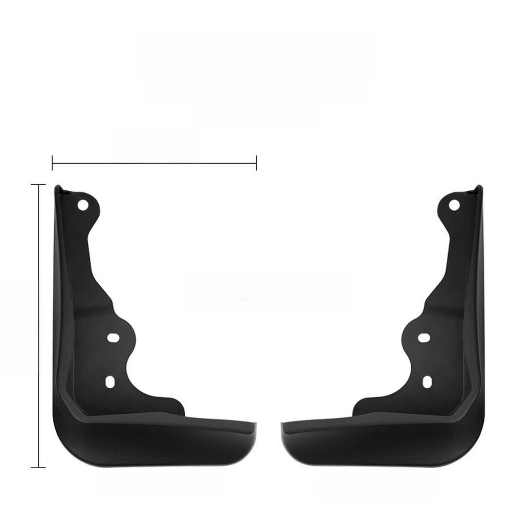 Front And Rear Mud Flaps Car Accessories Car Mud Guards Black Mud Flaps PP Plastic ABS Material Pre-drilled Holes