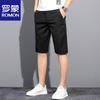ROMON Men's Ice Silk Straight-Leg Casual Shorts