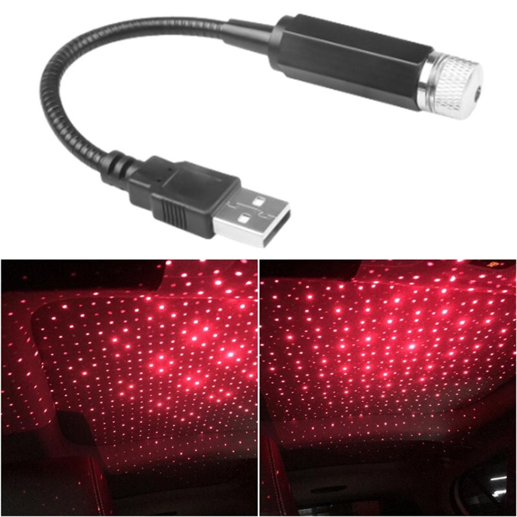 Mini LED Car Roof Star Night Light Projector Atmosphere Galaxy Lamp USB Decorative Adjustable for Auto Roof Room Ceiling Decor