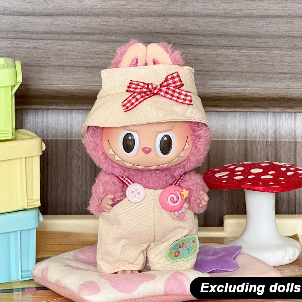 

Для 17см куклы Лабубу Одежда Модная одежда Платье Одежда для куклы Подходящий по цвету Комбинезон Аксессуары для кукол Милое украшение Маленькая одежда 10#