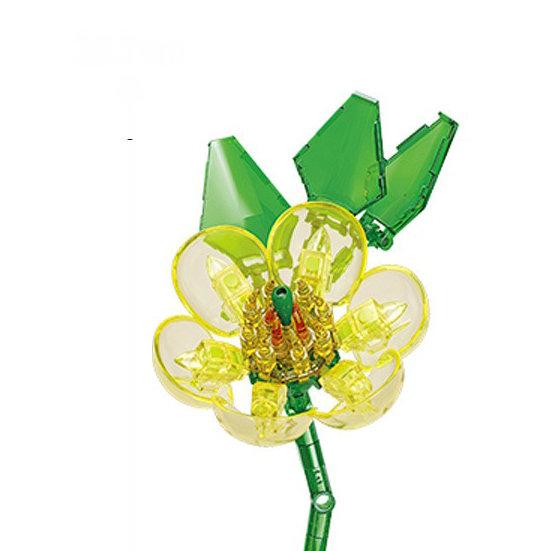 Modello Fiore Bouquet Eterno Blocchi da Costruzione Pianta Decorativa Creativa per Scrivania Casa Assemblare Mattoncini Giocattolo Educativo Regali per Bambine Bambini