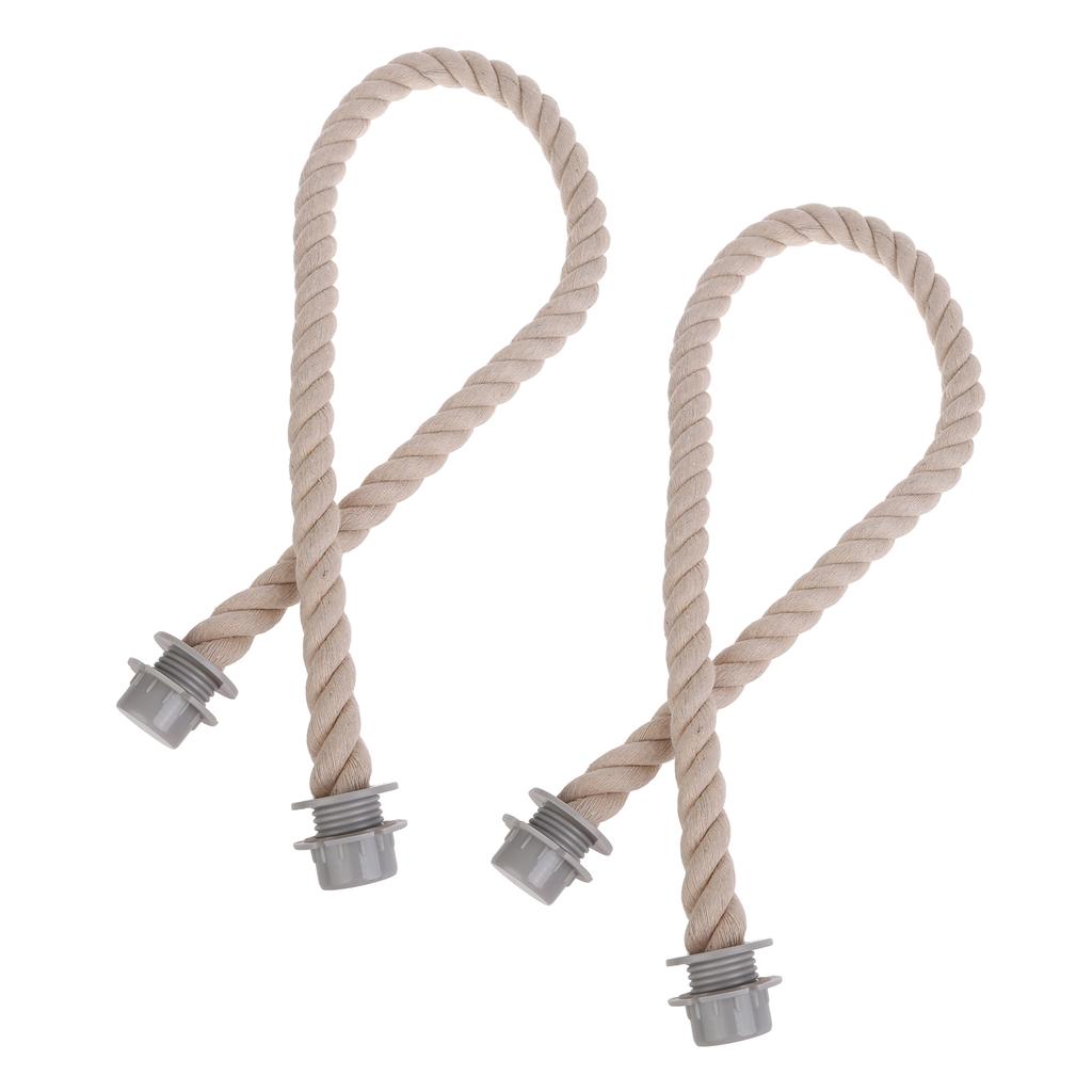 Rope Handle Replacements with Canvas Insert for Handbags Beach Bag Tote Canvas Handbag Purse Handles Replacement Straps