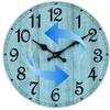 Wall Clock Mute Clock Battery Operated Round Rustic Clock Decorative Non Ticking Clock 10 Inch for Kitchen Bathroom