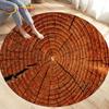 3D Wood Grain Round Area Rug,Circle Carpet Rug for Living Room Bedroom Sofa Cloakroom Decor,Kids Play Non-slip Floor Mat,Pet Mat