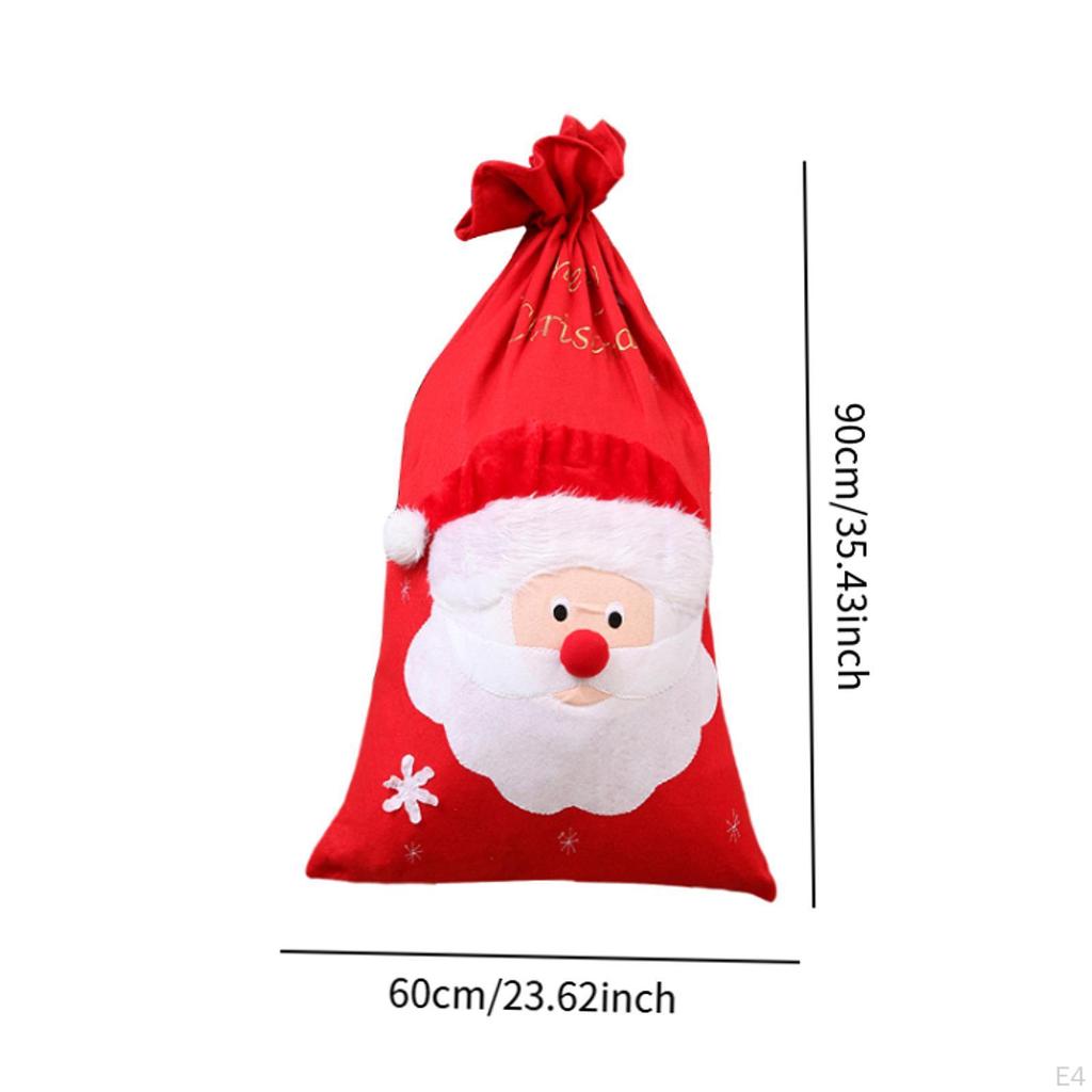 90x60cm Weihnachten Kordelzug Geschenktüte 35.4x23.6inch Leichtgewicht zum Einpacken von Geschenken Weihnachtsaufbewahrung