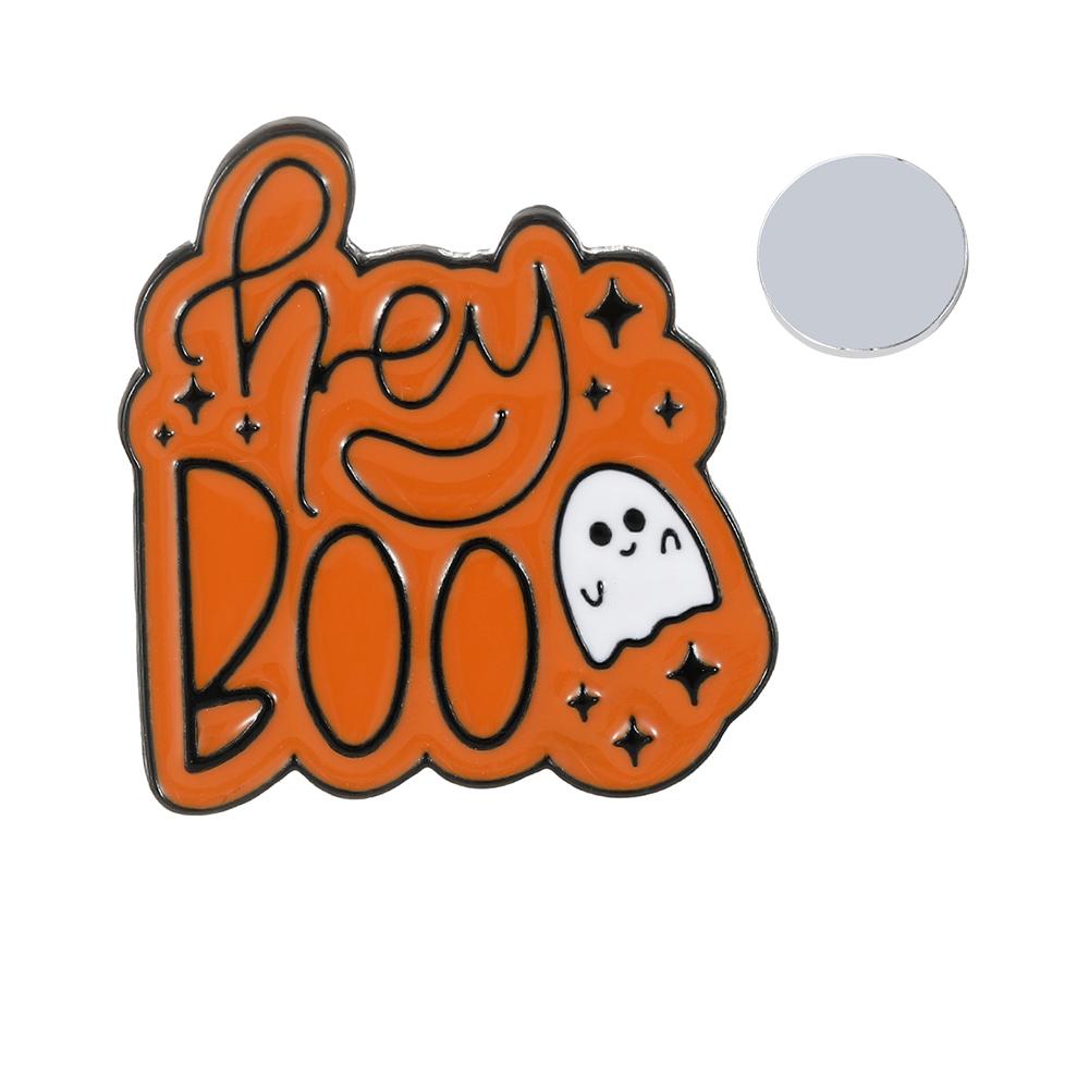 4 Styles Creative Two Use Halloween Magnetic Brooches Pumpkin Head Pins Fridge Magnet Dual-Use Festival Jewelry