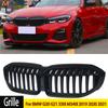MagicKit FOR 3 SERIES G20 G21 2019+ FRONT KIDNEY GRILLE GRILL GLOSS BLACK SINGLE BAR