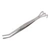 Root Rake with Tweezer 3 Prong Stainless Steel Loosen Soil Bonsai Tree Tools with Ergonomic Handle Bent