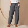 Women's Cotton Linen Pants Sweatpants Trousers Elastic Waist Wide Leg Baggy Yoga Pants