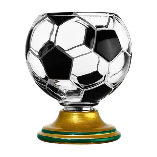 3D Rotating Ball Cup Glass Basketball Baseball Creative Soccer Golf Design Glass A