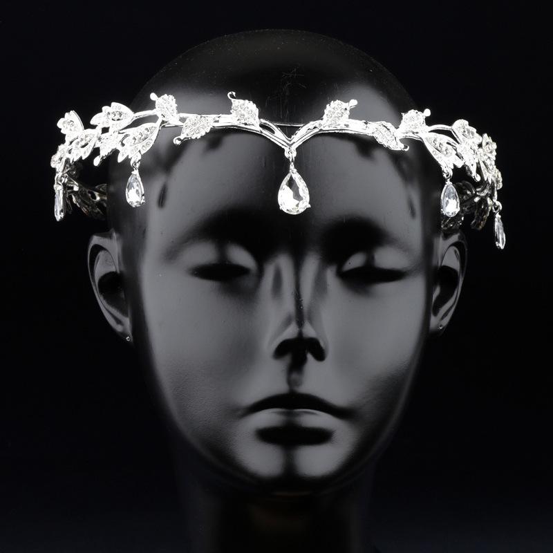 Bohemian Rhinestone Water Drop Headband: Bridal Jewel & Forehead Ornament