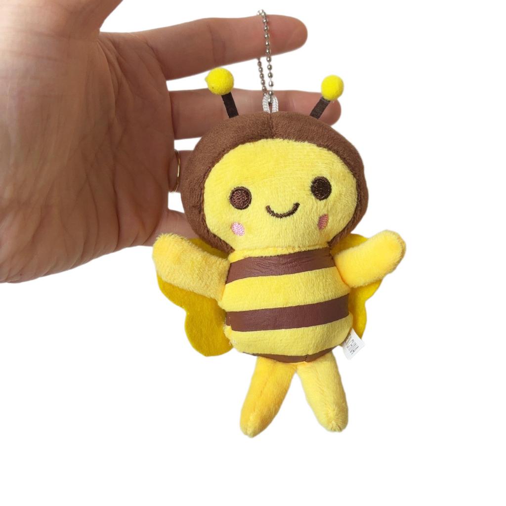 Adorable Bee Plush Keychain Pendant Doll