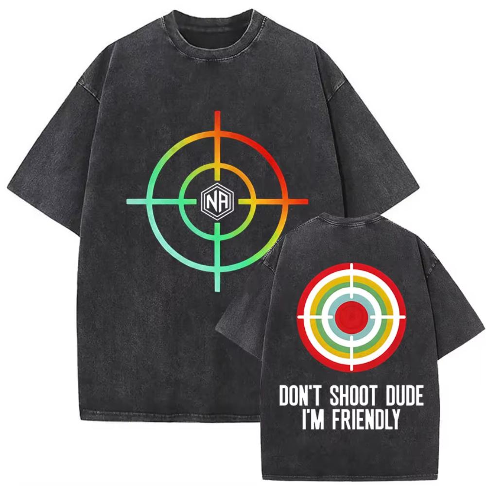 Vintage Washed Game ARC Raiders Graphic T Shirt Men's Cosplay Gothic Short Sleeve T-shirts Casual High Quality Tshirt Streetwear