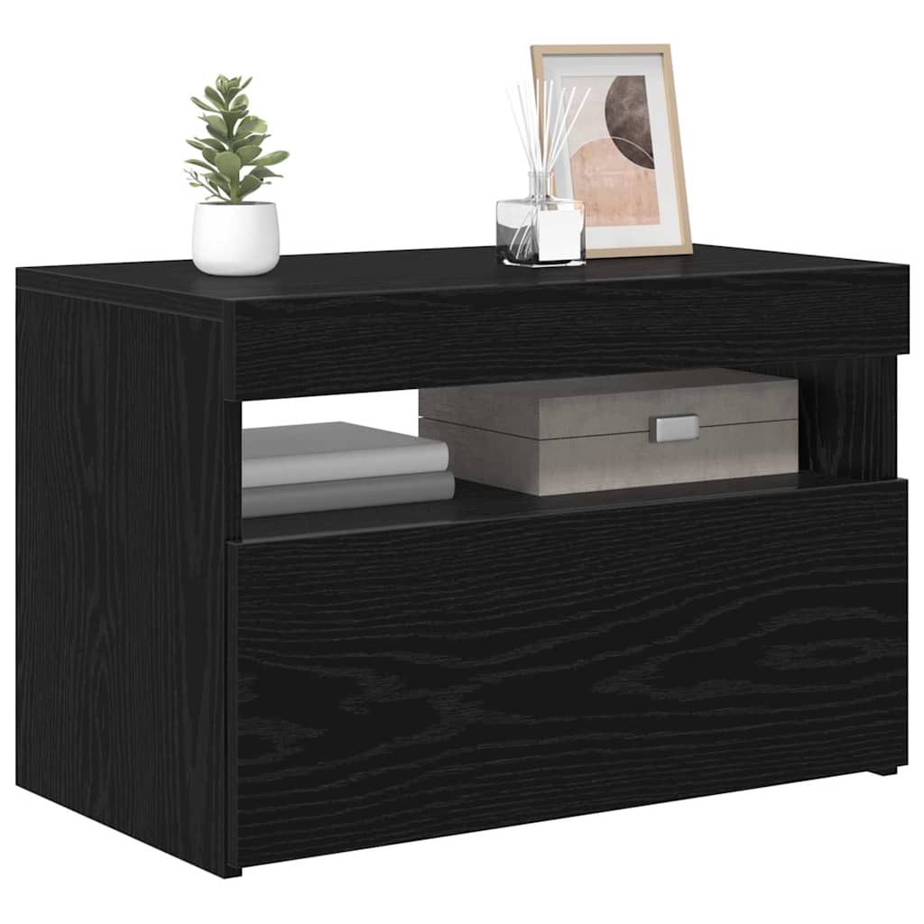 TV-Schrank in Schwarzeiche-Optik 60 x 35 x 40 cm Holzwerkstoff