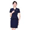 Women's Slim Fit Short Sleeve Summer Suit Dress - Professional Formal Wear Set for Mature, Light Commuter Style