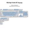 Ice Cream Bear Blue Cartoon Keycap Set - Cute MOA 75/98 Key Mechanical Keyboard Caps