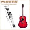 Uxcell Guitar Mute Wrap X Inch Adjustable String Damper for Instrument Accessory Fretboard Noise Reduction Punk Style Round Rivet White 7.5 0.9