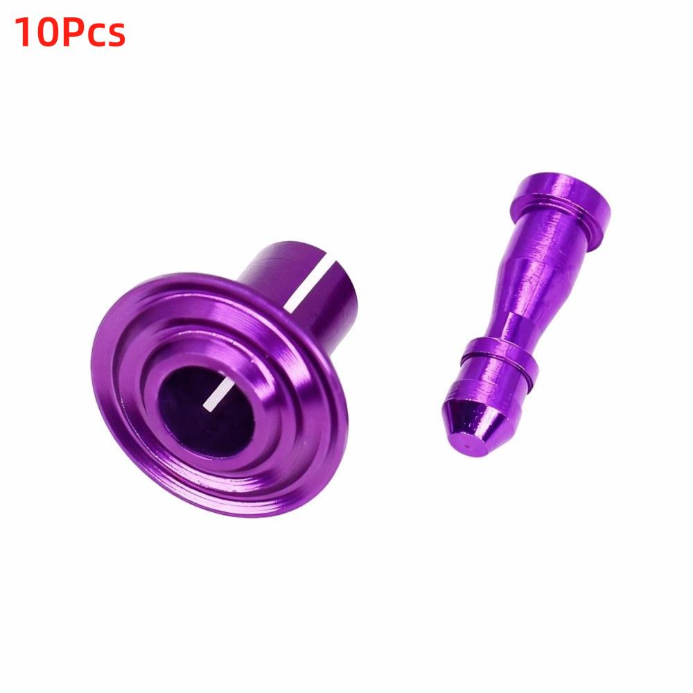10Pcs 6mm Screw Nuts Multicolored Replacement Parts Expansion Buckle Aluminum Alloy Decorative Buckle