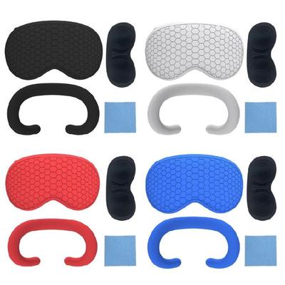 4Pcs/set Silicone VR Protective Cover Eye Mask Shock Resistant Cover Enjoy Comfortable Gaming Experience