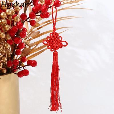 Ornamentos de borlas de nó chinês vermelho decoração pendurada 8 estilos casa pingente da sorte presentes design venda quente felicidade novo festival
