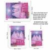 DIY 5D Diamond Painting Kit Cute Ghost Party Pattern Full Drill Rhinestone Art Canvas for Home Wall Decoration Craft Gift