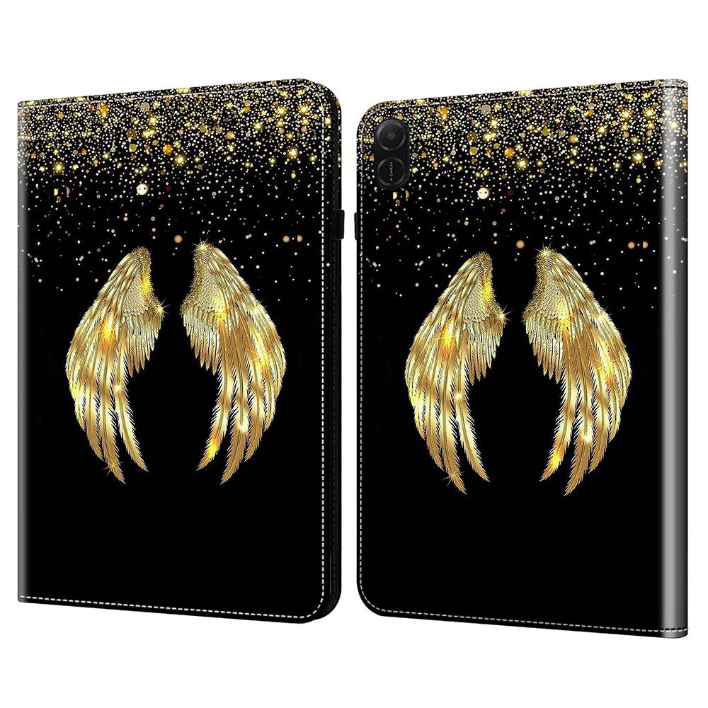 

Для Honor Pad X8a Чехол-книжка с подставкой из кожи, чехол для планшета с рисунком Gold Wings
