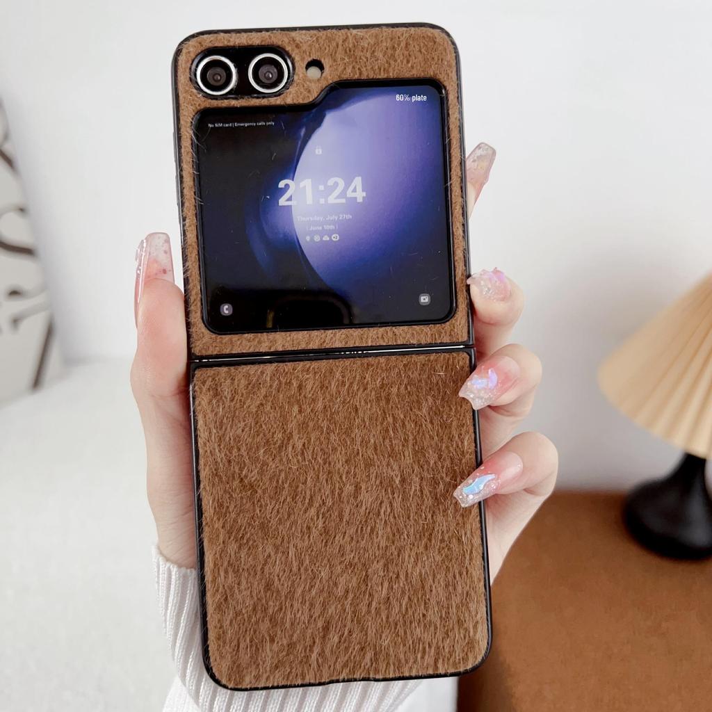 Samsung Z Flip 3-7 Mink Plush Case