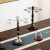 Large Capacity 6 Bottles Wine Glass Rack Freestanding Upside Down Wine Glass Holder  Restaurant