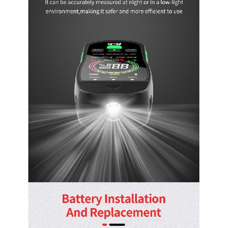 R&D MT19C Wood Moisture Meter Wall Water Tester Digital Humidity Meter Two Pins Hygrometer Concrete Cement Brick Detector