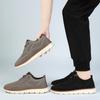 Men'S Shoes Light Mouth Casual Shoes Solid Color Versatile British Style Dad Shoes Large Size Single Shoes