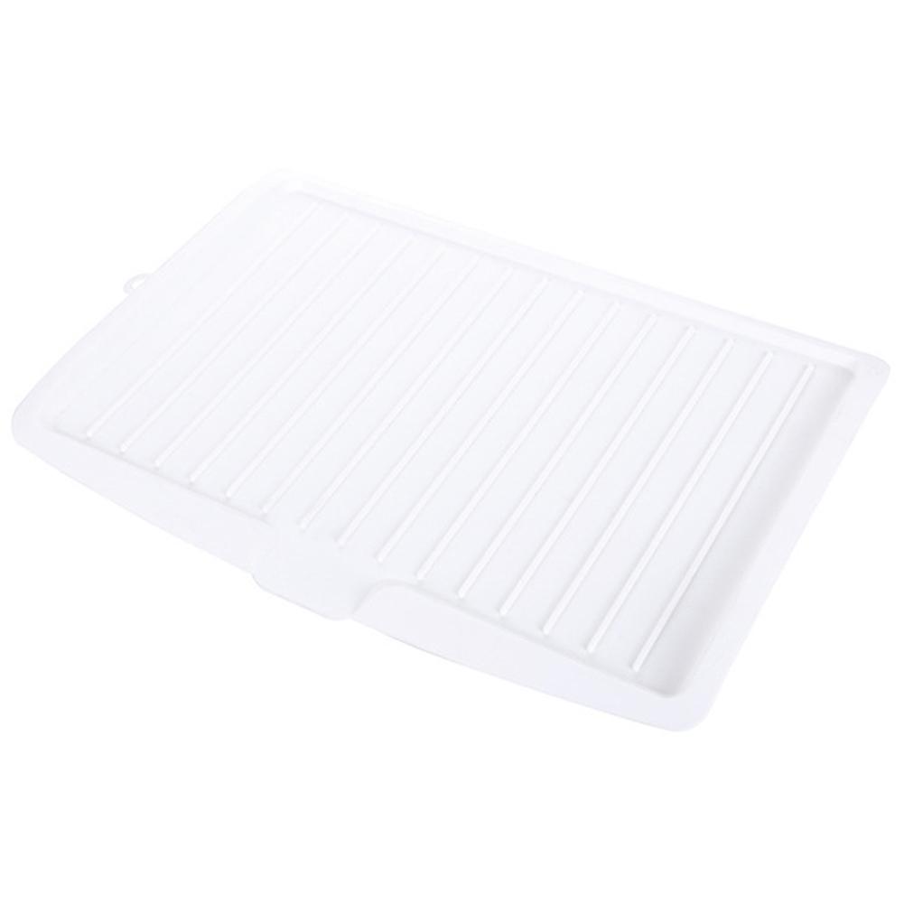 Сушилка для посуды Кухонная пластиковая подставка для сушки посуды Большая раковина Сушилка для посуды Настольный органайзер Сушилка для посуды white#0