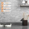 VAOVI Bathroom Tile Kitchen Tile Marble Wall DIY 5 Sheets, Stickers, Panels, Mosaic, Heat-Resistant, Waterproof, (Light Gray, Panels)