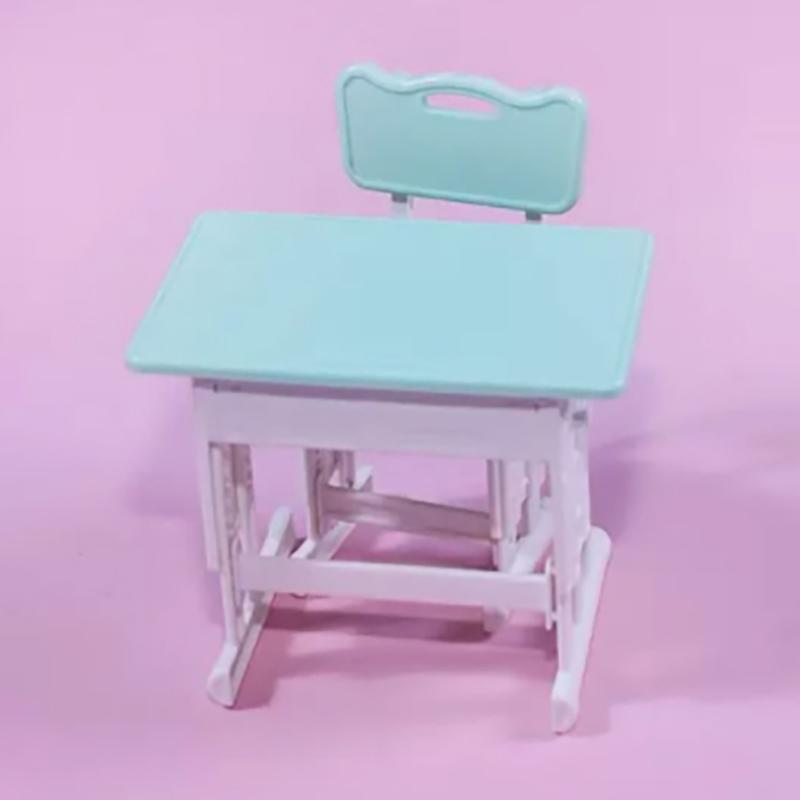 

1:12 Мини-стол для кукольного домика, офисный стол, мебель, модель, миниатюрная игрушка, имитация, небольшой стол, домашний декор, аксессуары для кукольного домика зелёный