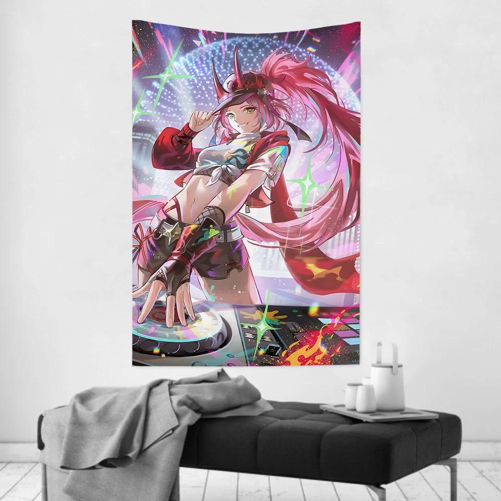 Rapa Animated Game Honkai Star Rail Tapestry Room Decor Wall Cloth Party Hanging Background Room Decor Baby Room