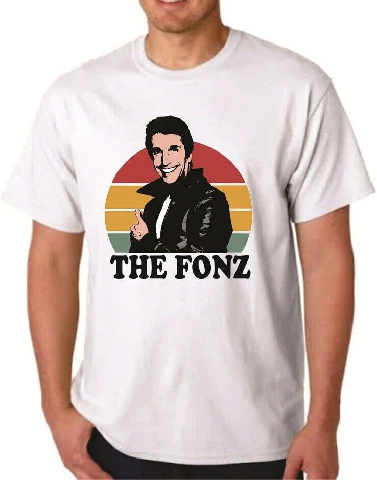 The Fonz - Happy Days Men T Shirt Fonzie Retro Design TV Show 4XL