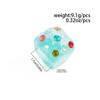 IngeSight.Z Trend Colorful Resin Inlay Rhinestone Geometric Square Ring for Women Sweet Chunky Geometric Ring Jewelry Accessory
